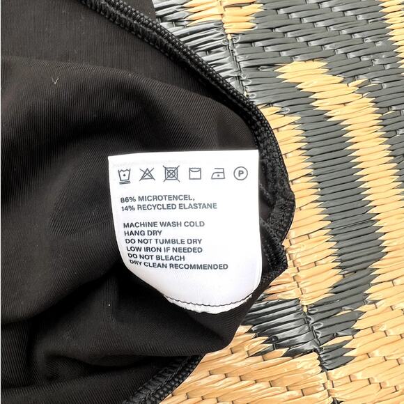 THE PARK | Lisa Pyratex Tank Thong Bodysuit Snap Bottom Black Size Medium - Picture 5 of 10